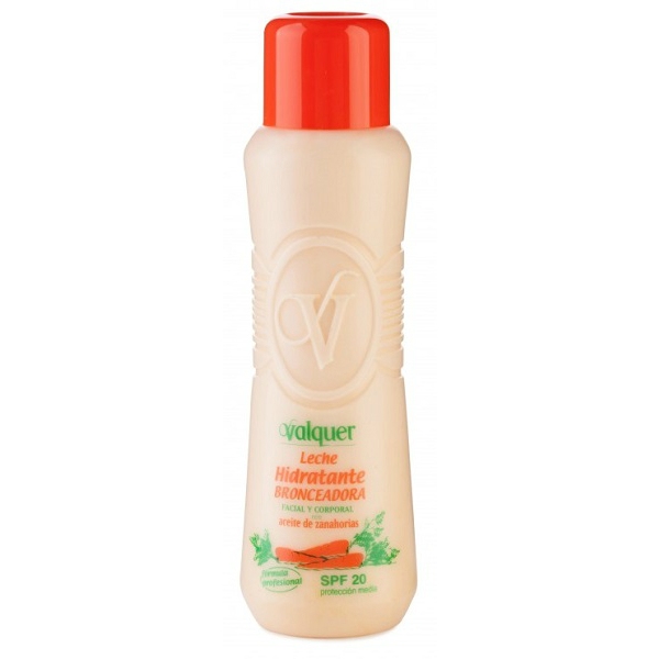 LECHE 20 SPF BRONCEADORA ZANAHORIA 480ML VALQ *des