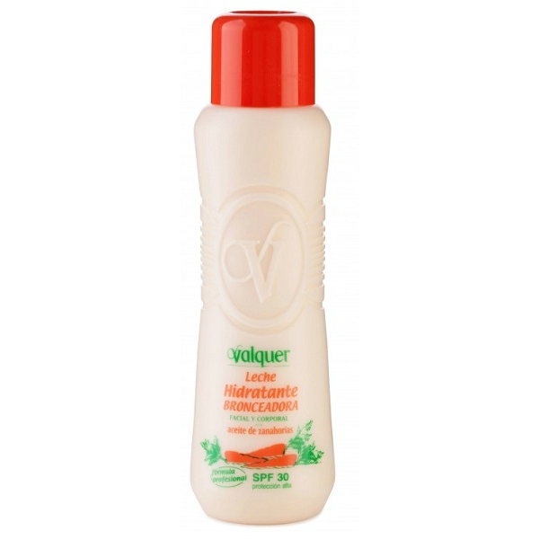 LECHE 30 SPF BRONCEADORA ZANAHORIA 480ML VALQUER