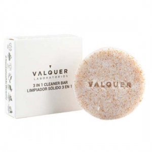 LIMPIADOR FACIAL SÓLIDO 3 EN 1CON EXFOLIANTE NATURAL - SUGAR - 50 G LABORATORIOS VALQUER